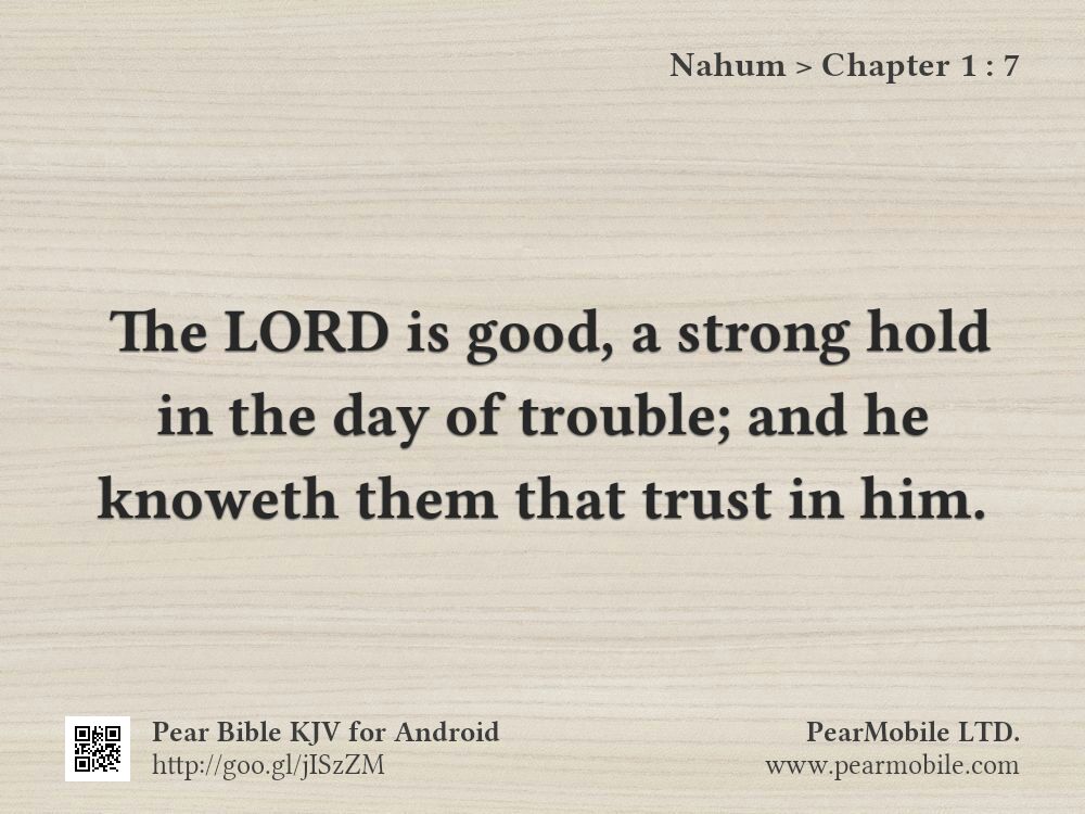 Nahum, Chapter 1:7